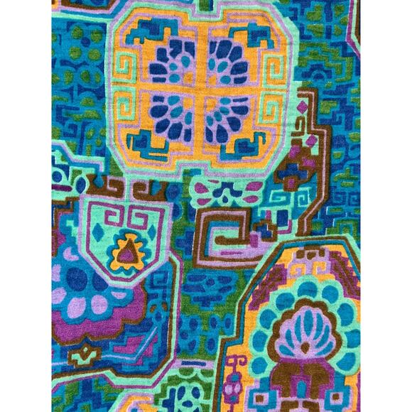 Vintage Artsy Old Money Coquette Edgy Stained-glass Abstract Button Cuffs Top - Picture 6 of 7